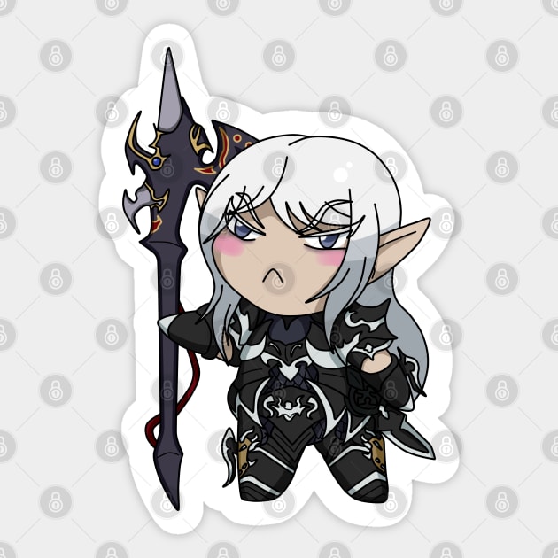 Bitty Estinien Sticker by amarysdesigns